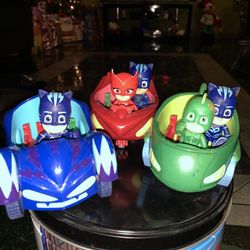 Pj Mask Cars And Figures Really Good Condition