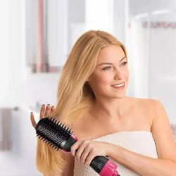 
Pink Hair Hot Air Hairbrush, Dryer, Straightener & Curler (Revlon)
