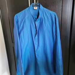 Manyavar Men's Kurta, Gold Bottom, Waist Coat. Size Large