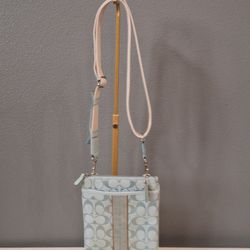 Coach Signature Blue Crossbody Bag