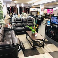 Power Reclining Sofa And Love Seat In Stock