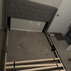 Queen Size Bed Frame/Therapeutic Mattress