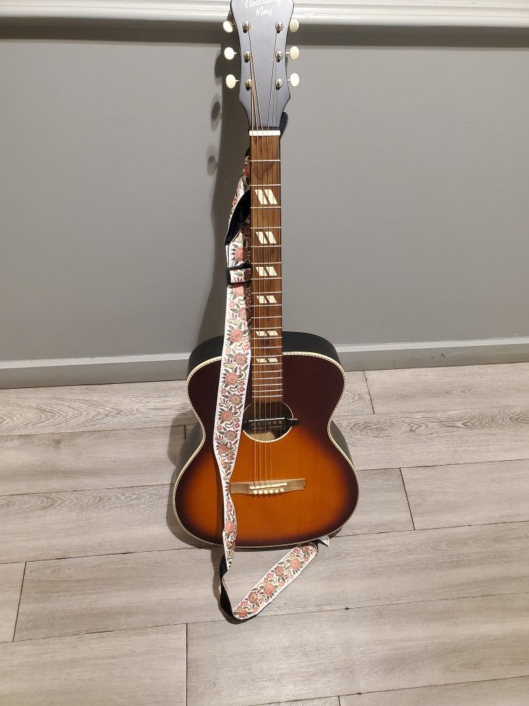 Guitar with Strap and Case