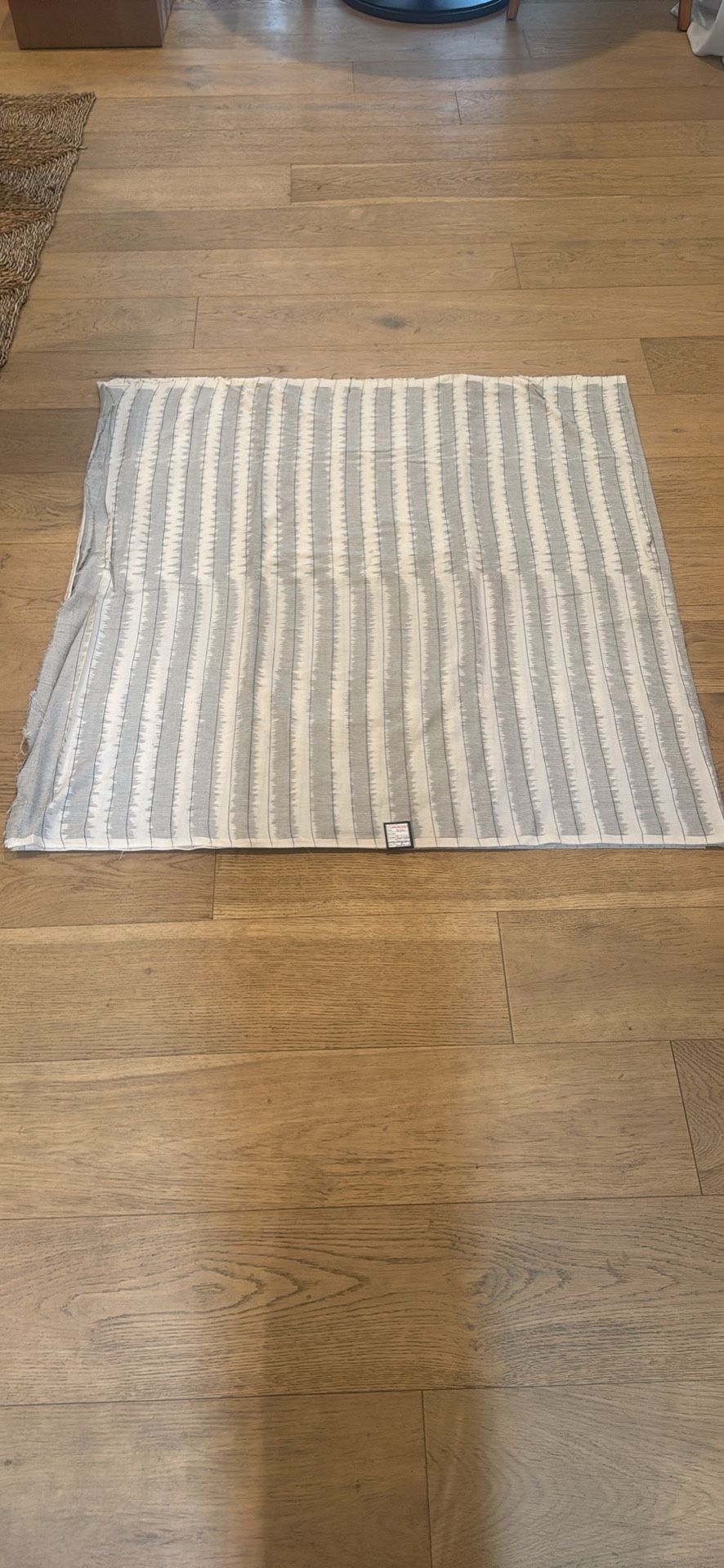 Black And White Striped Fabric From India 