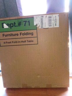 4 inch folding table