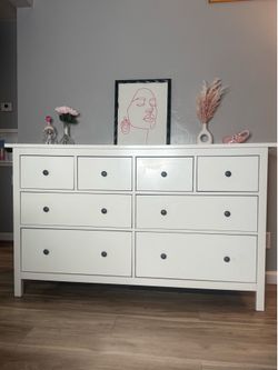 White dresser  8 drawers