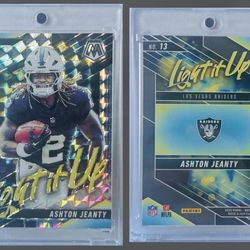 2025 Panini Mosaic - Ashton Jeanty - Light It Up Mosaic Silver