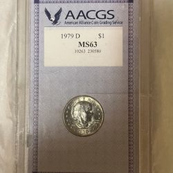 MS63 1979 Susan B Anthony Silver Dollar