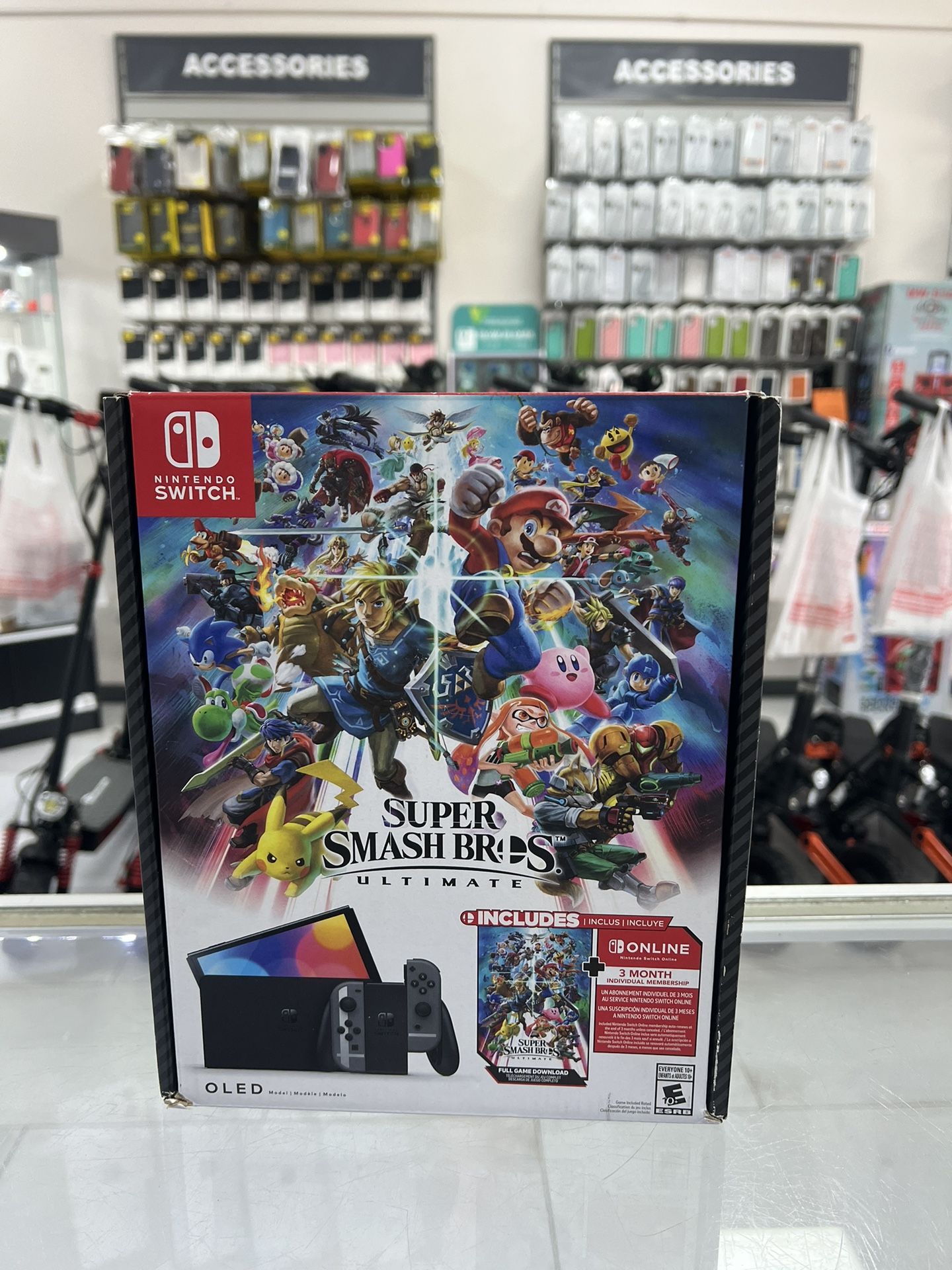 Nintendo Switch OLED Super Smash Bros Bundle! Finance For $50 Down Payment!!