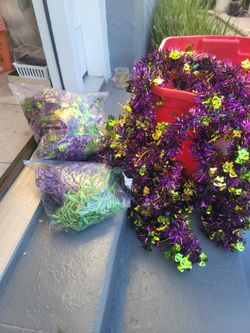 Mardi Gras Lights And Garland 