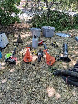 Electric leaf blower/Gas Weed wacker