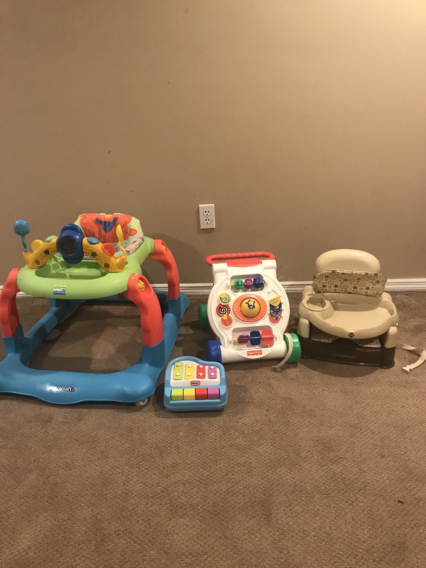 Kids walkers, toy and high chair