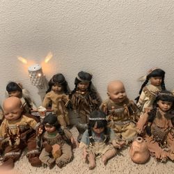 Native American Porcelain Dolls