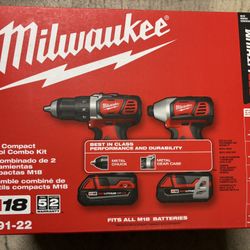 Milwaukee M18 2 Compact Tool Combo Kit 