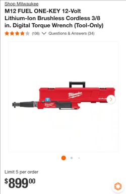 Milwaukee M12 FUEL 3/8 in. Digital Torque Wrench with ONE-KEY