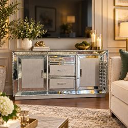 MIRRORED CONSOLE CABINET 