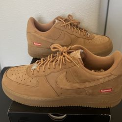 Supreme Nike Air Force 1 Low  Wheat Size 10.5