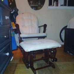 Rocking Chair With Rocking Foot Stool