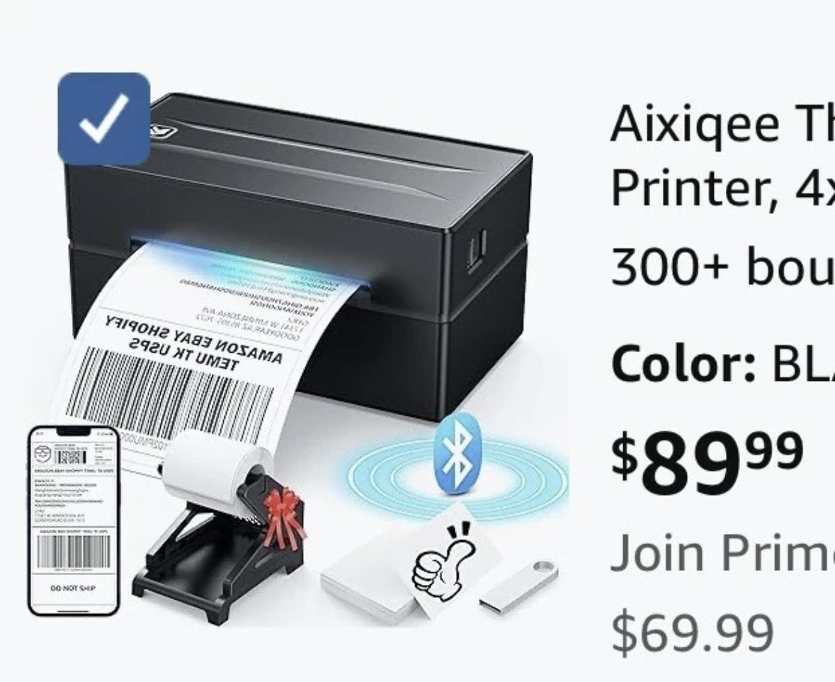Aixiqee Thermal Shipping Label Printer, 4x6 Label Printer for Small Business