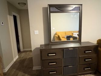 Nice dresser with the mirror