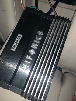 Hifonics 1200 watt amp alpha