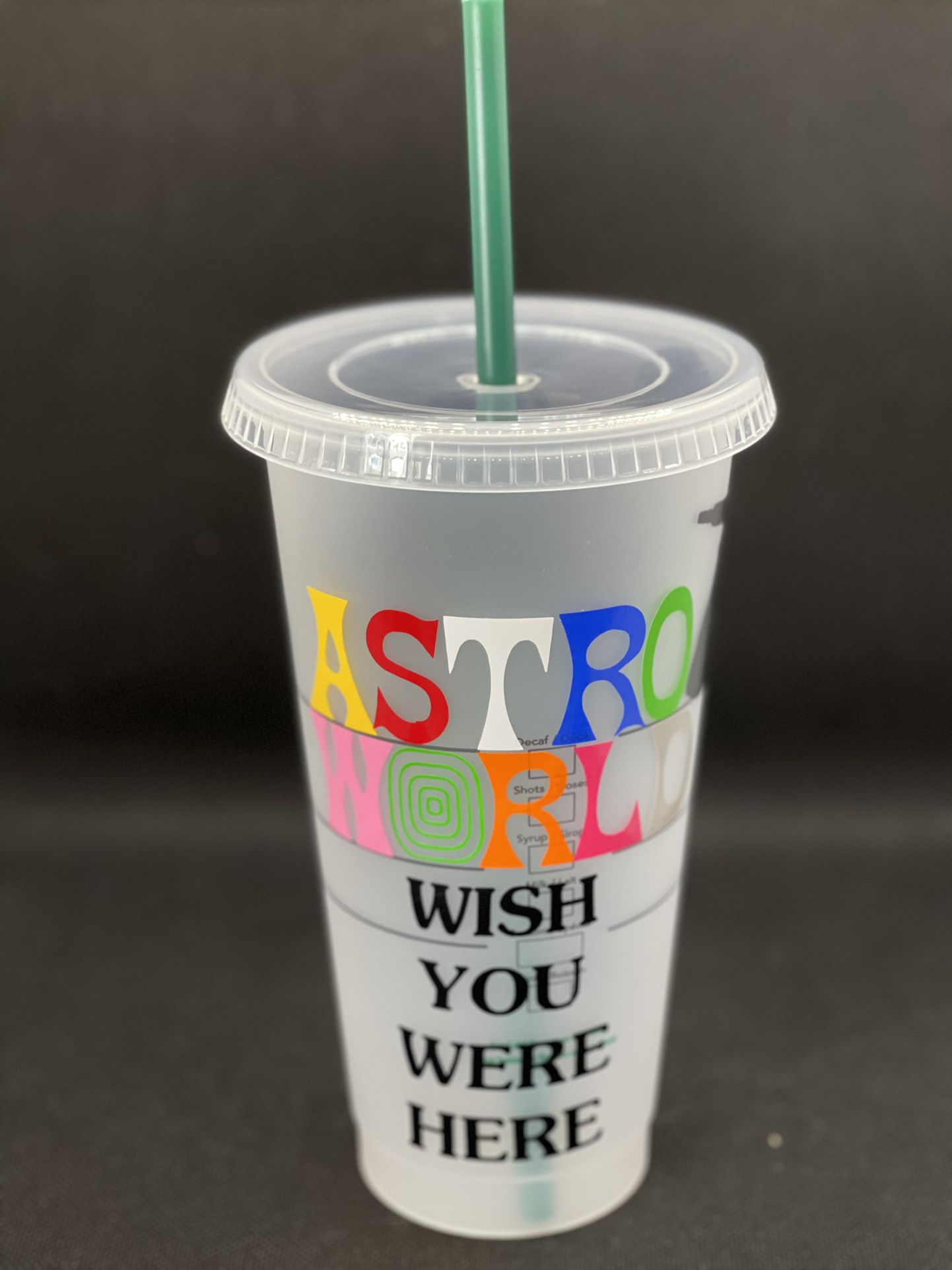 Travis Scott AstroWorld Starbucks Custom Cup