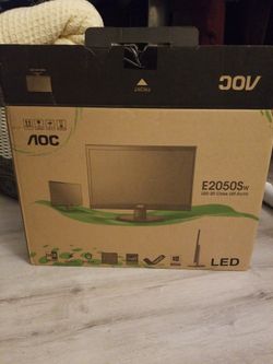 AOC LED E2050S 20 Class Desktop Monitor Screen