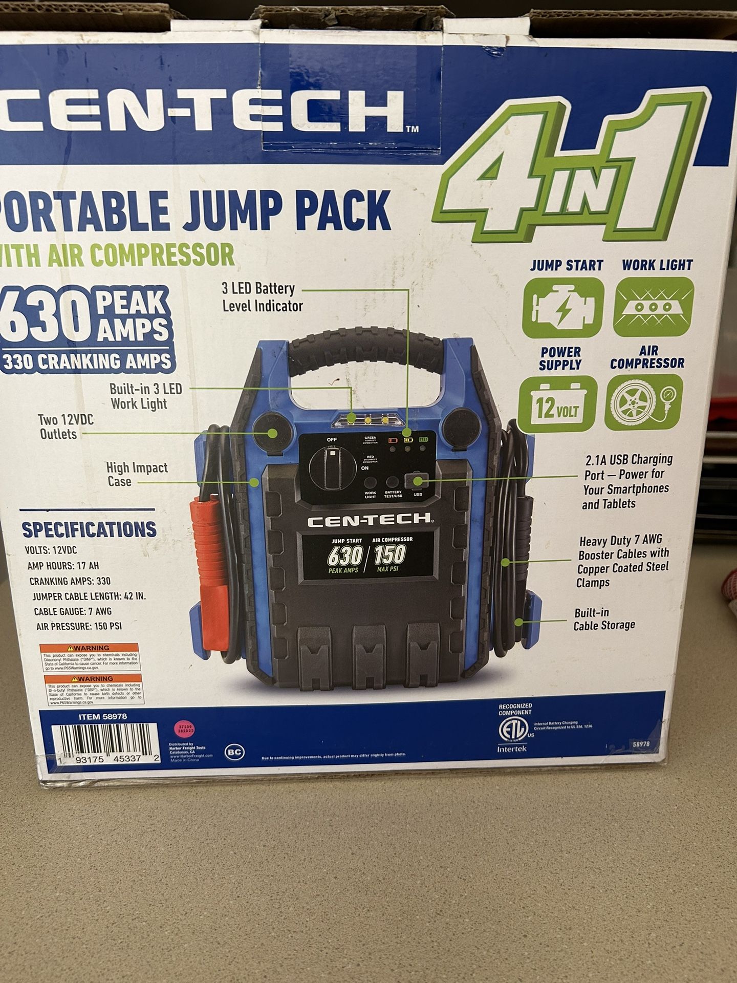 Portable Jump Pack by Cen-Tech