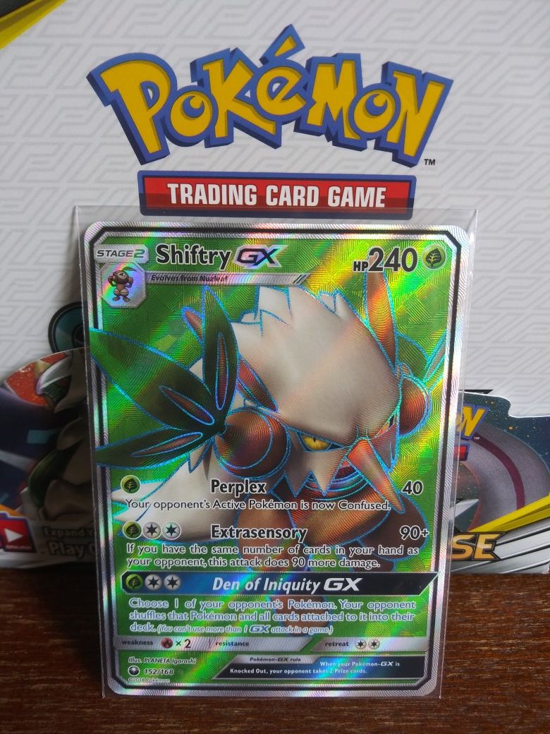 POKEMON SHIFTRY GX FULL ART HOLO MINT CONDITION!!!