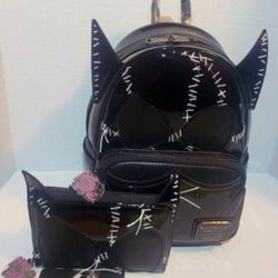 Loungefly CATWOMAN Backpack And Wallet Included Limited Edition New With Tags