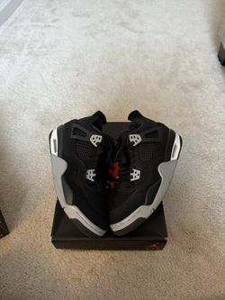 Jordan 4 Black Canvas 7Y