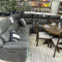 6-Piece Power Reclining Sectional
