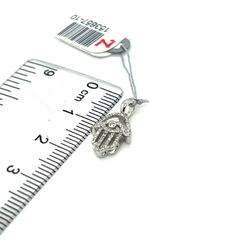 10kt White Gold Diamond Hamsa Pendant 0.80grams .10ctw 153657 10