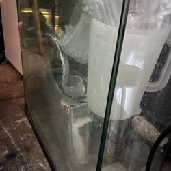 65 Gallon Tall Aquarium With Filter System, Sand And Coral 