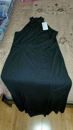 Long black brand new dress XL
