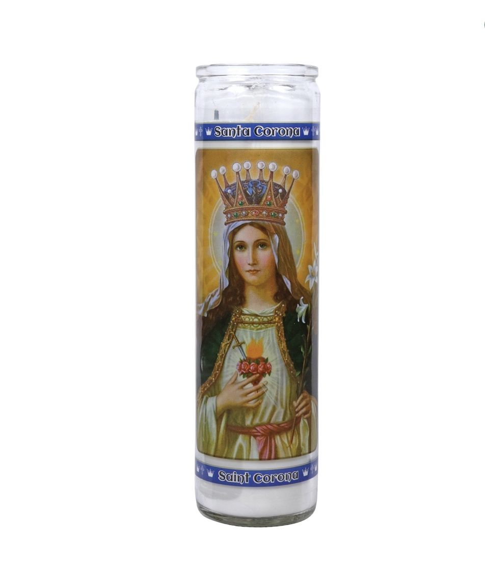 Saint Corona candles
