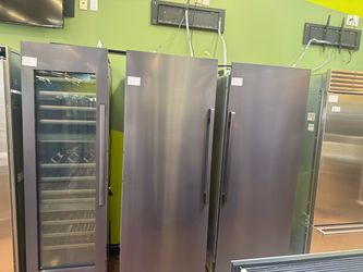 Dacor 84” wide refrigerator, freezer and column built in set