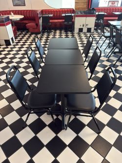 Black Tables & Chairs