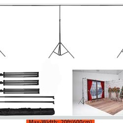 10x20ft (3x6m) Photography Backdrop Frame Stand for Room Set Adjustable Heavy Duty Photography Background party stand