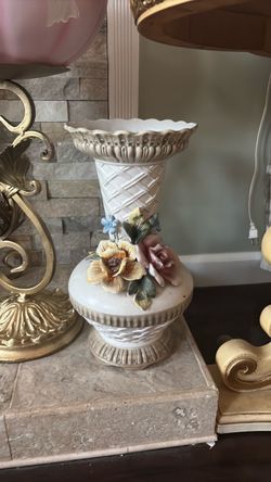 Capodimonte vase vintage Italian