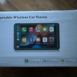 Brand New Portable  Wireless Carplay & Android 7” HD Screen, Back Up Camera Bluetooth