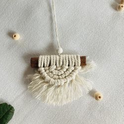 Mini Macrame Car Charm