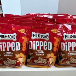 Milk bone toffee flavored biscuits