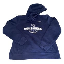 LMU Lincoln Memorial Basketball Nike Hoodie Blue Size M Great Quality. 