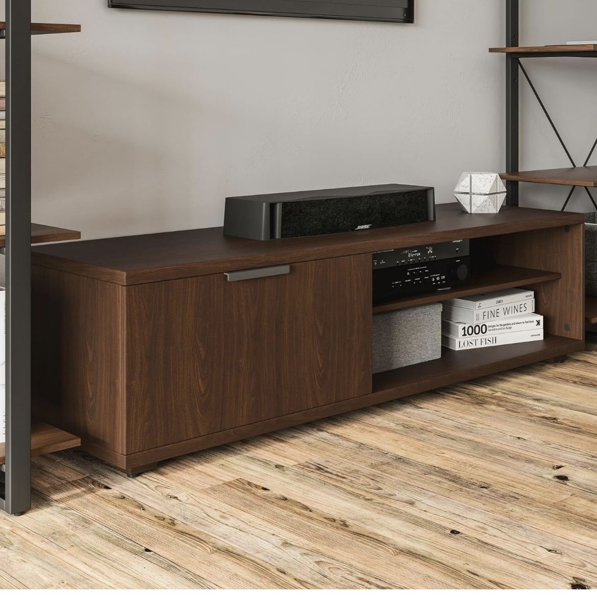 Entertainment Center TV Stand Brown Mueble Para La Tele