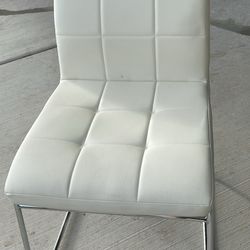 White Cushion Chairs 