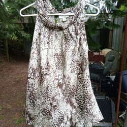  Ladies Leopard Print Sleeveless Blouse