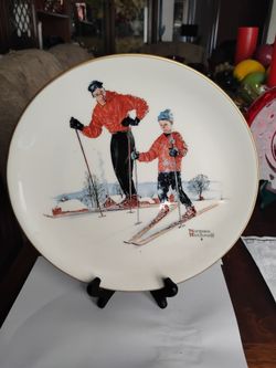 Vintage Norman Rockwell four seasons plate 1980 edition