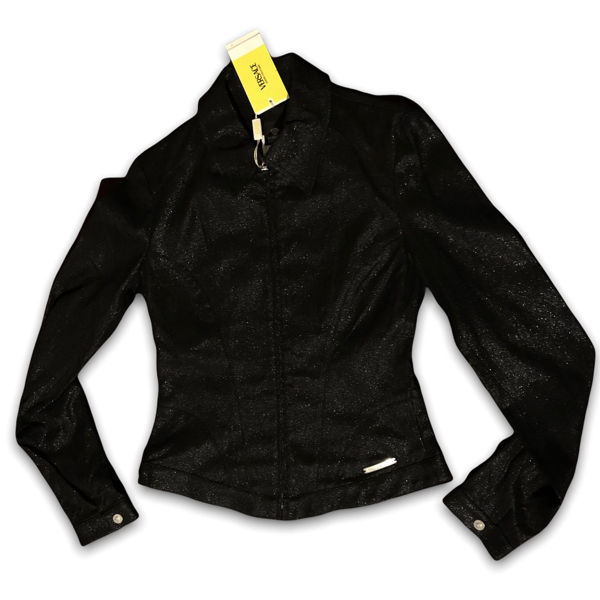 Versace Jeans Couture Black Jean Jacket Size XS