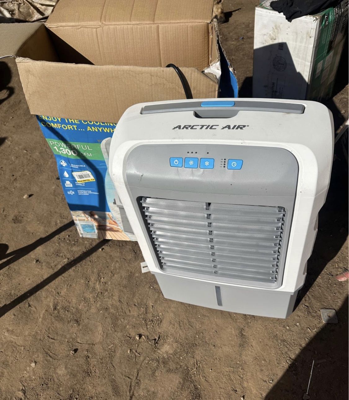 ARCTIC AIR 1300 CFM 3-Speed Settings Portable Evaporative Air Cooler with up to 500 sq. ft. Cooling